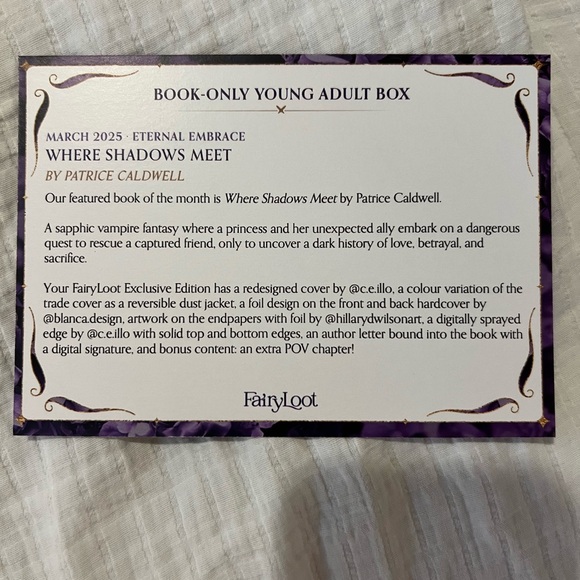 Where Shadows Meet FairyLoot Exclusive Edition - Picture 15 of 16